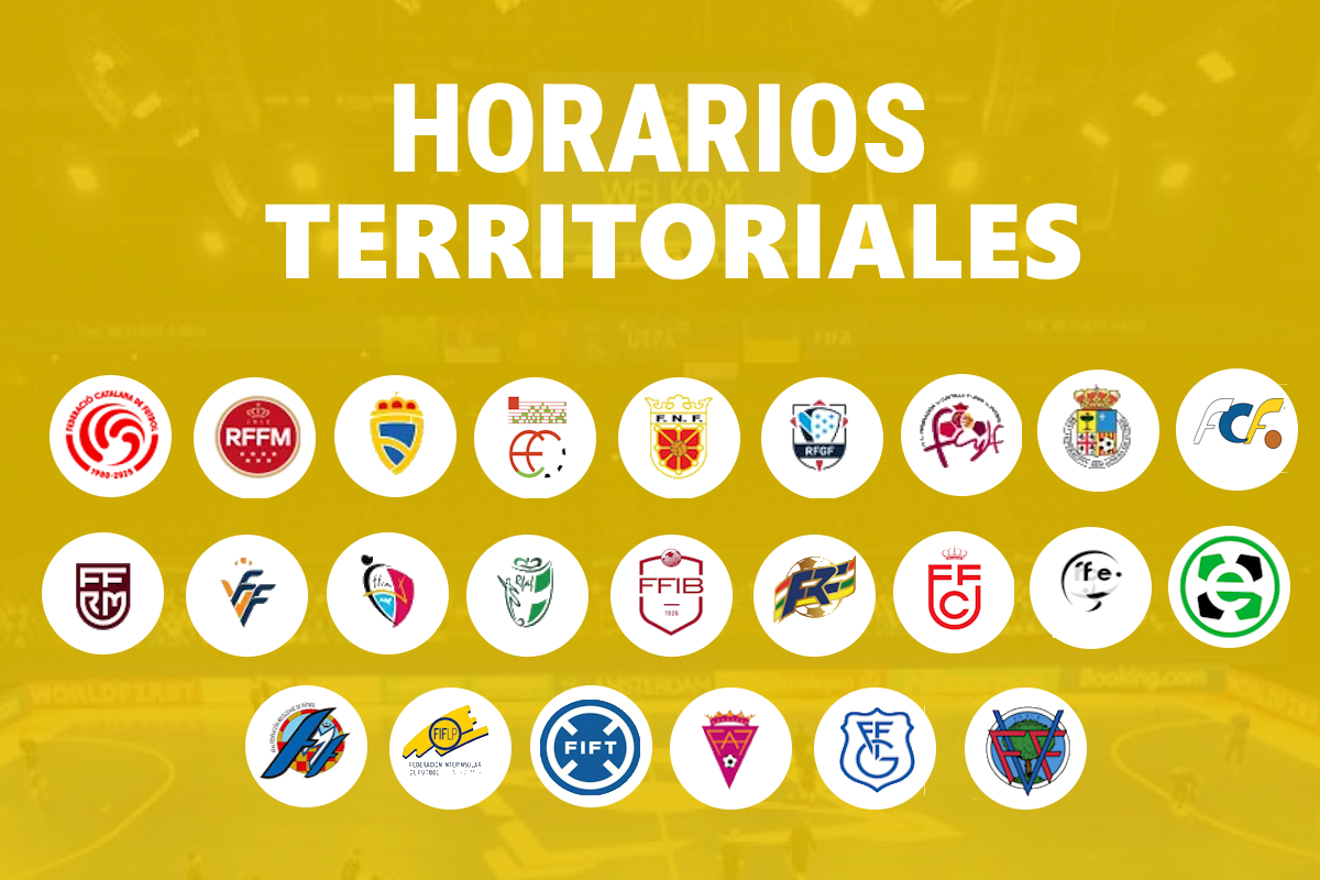 Horarios Fútbol Sala categoría territorial